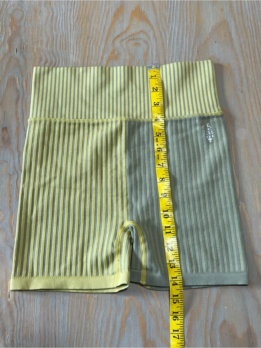 Free People movement mixed striped bike shorts size XS/S